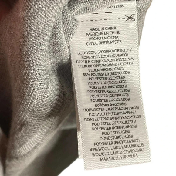 Ralph Lauren Polo Golf Gray Wool Blend Classic V-Neck Size Medium - Picture 5 of 5